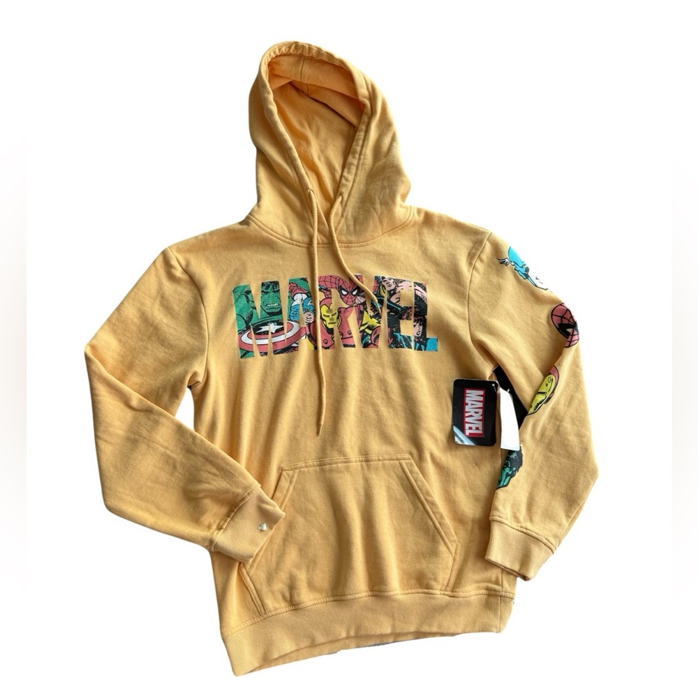Marvel Sweatshirt, Yellow, Adult Small, NWT